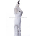 White Crystal Fishtail Evening Dress Vestido de noite Evening Prom Dress Party Dress